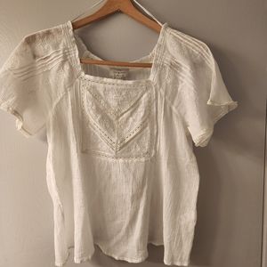 NWT Lucky Brand crochet lace top Never Worn